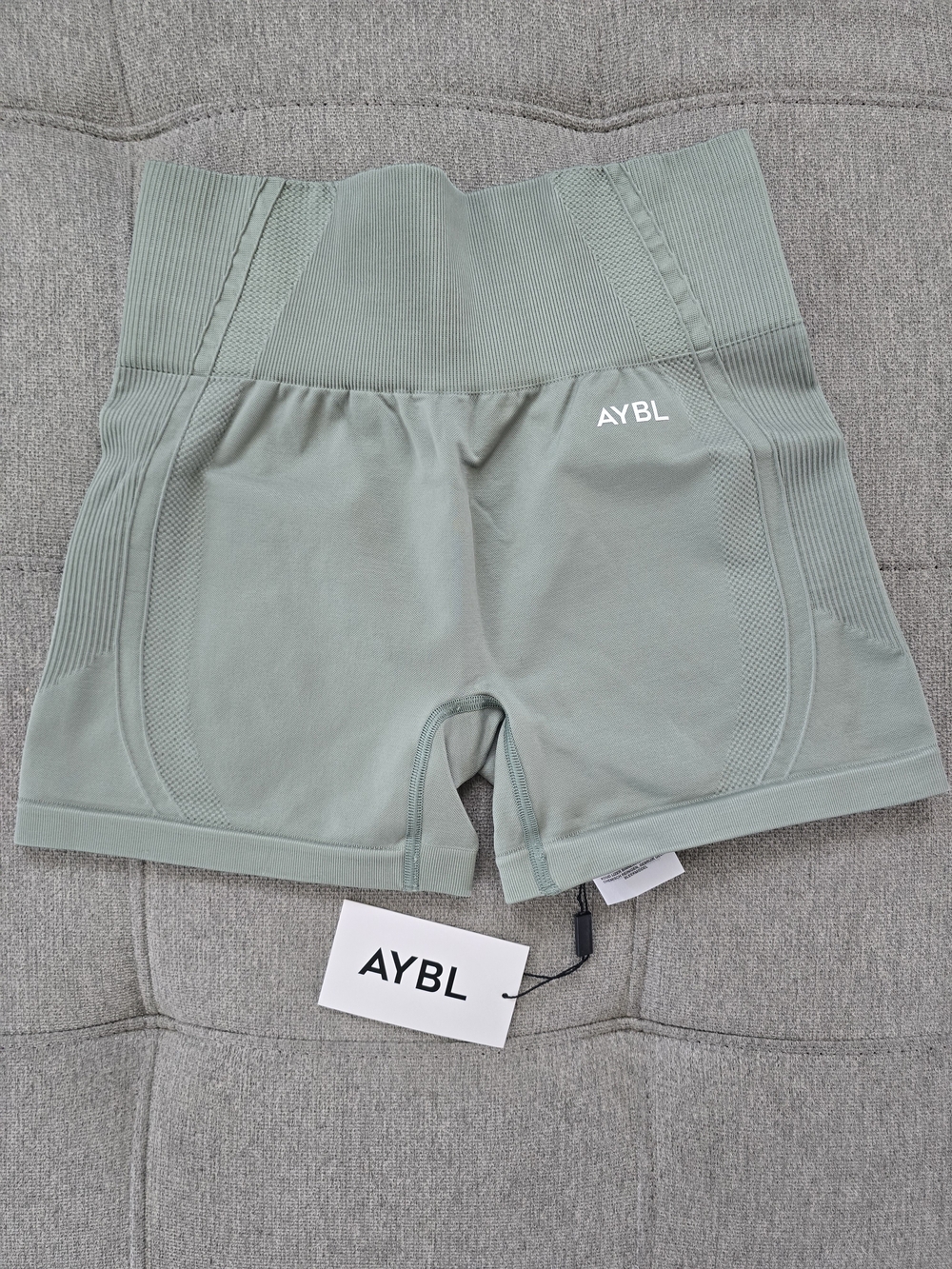 AYBL High-Rise Sculpting Shorts — Sage